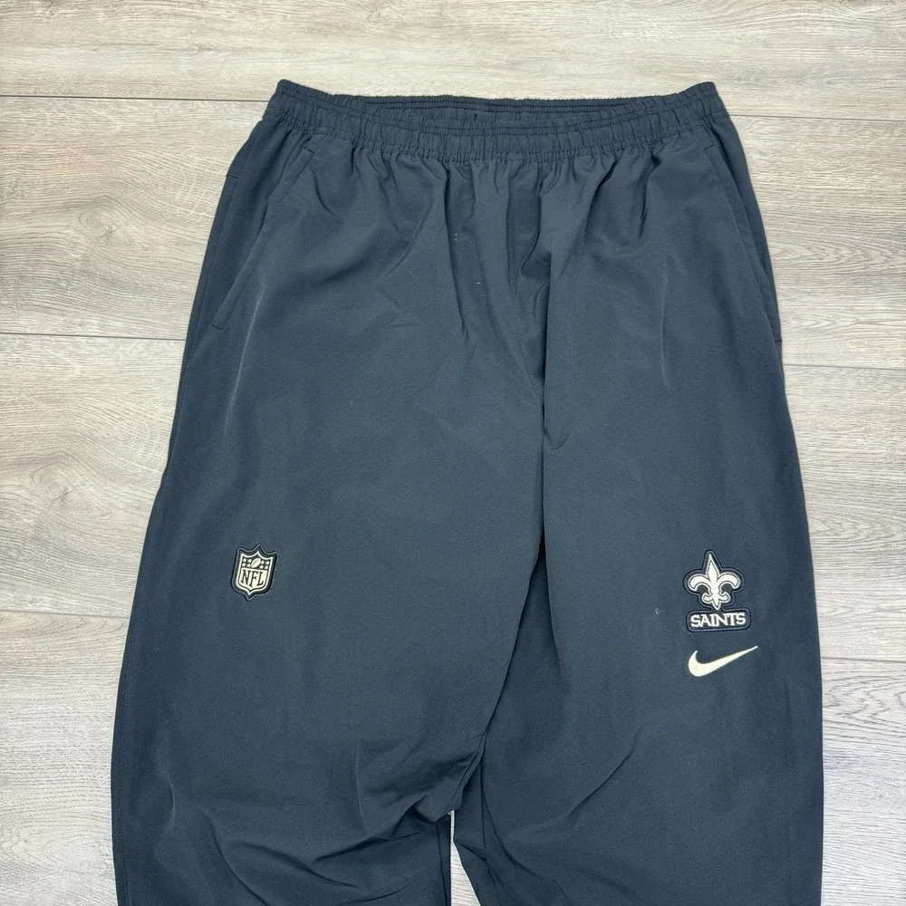 New Orleans Saints Nike Player Issue #37 Black Track pants Sz L Football